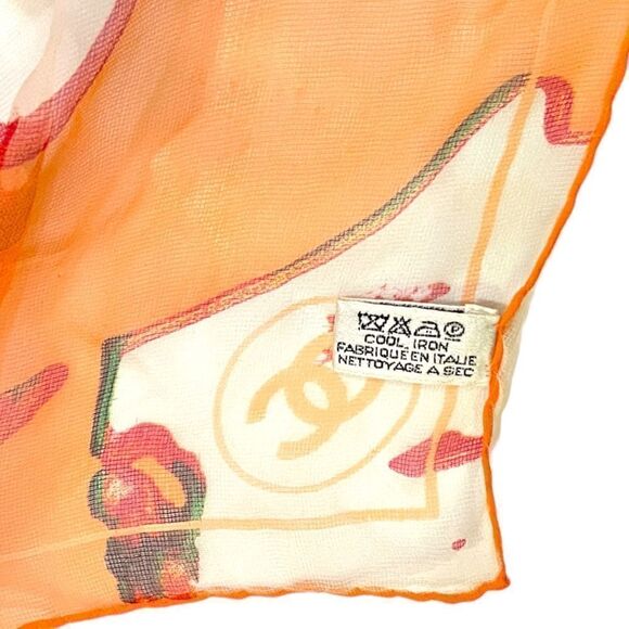 CHANEL Gabrielle CC Logo Silk Scarf |33” x33”| - Picture 5 of 9